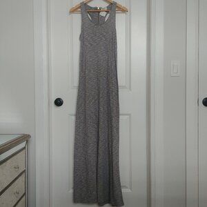 NEW WITH TAGS Numph textured heather grey maxi dress racerback Small